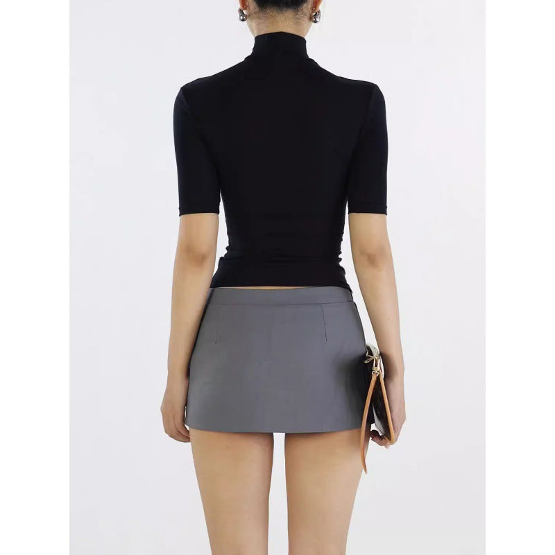 High-Waist Slim Fit Mini Skirt – Women’s Chic Bodycon Short Skirt