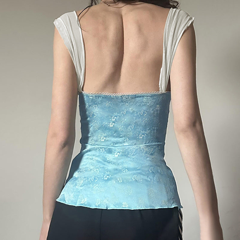 Sweet French Princess Style Camisole – Lace Trim & Bow Tank Top (S–XL)